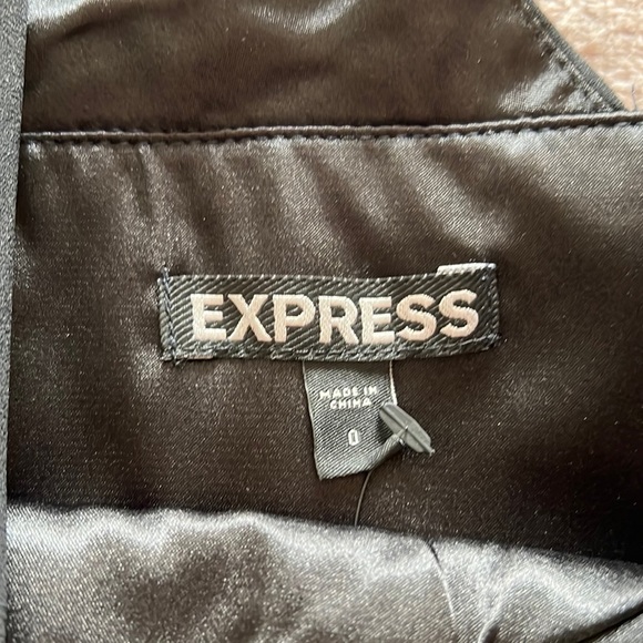 Express one-shoulder cocktail dress. Black. Size 0. NWT. - Picture 5 of 6